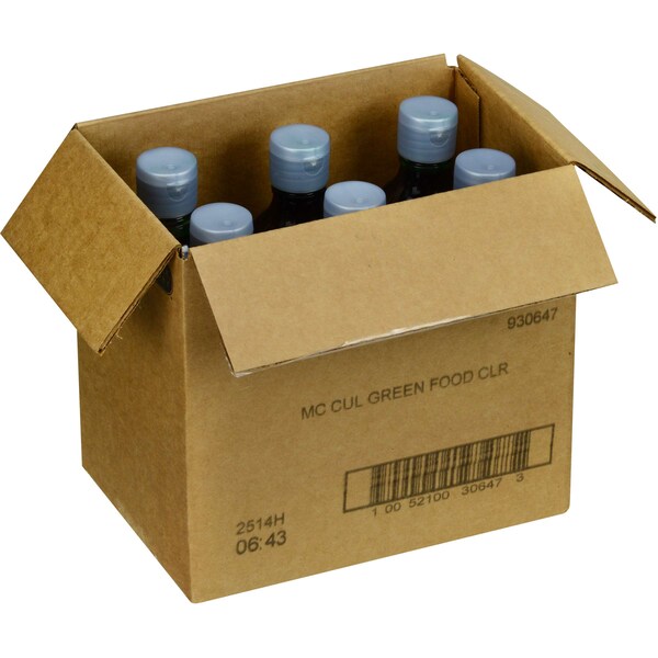 Mccormick McCormick Culinary Green Food Color 1 Pint Bottle, PK6 - 930647