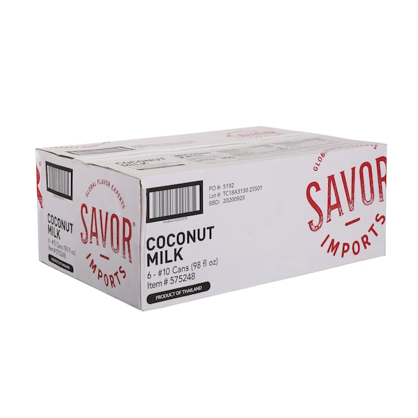 Savor Imports Savor Imports Coconut Milk No 10 Can, PK6 - 575248