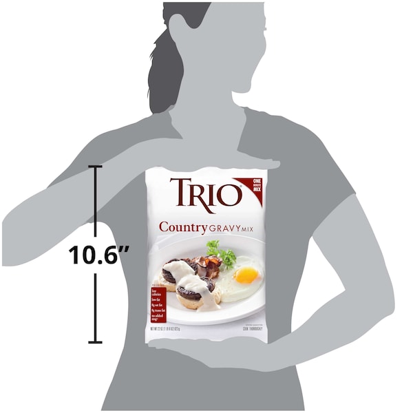 Trio Trio Country Gravy Mix 21.975 oz. Packet, PK8 - 10050000384225
