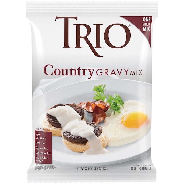 Trio Trio Country Gravy Mix 21.975 oz. Packet, PK8 - 10050000384225