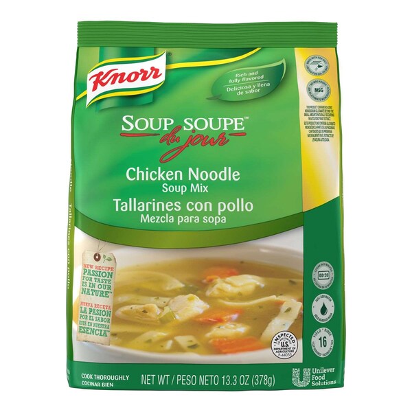 Knorr Knorr Soup Du Jour Chicken Noodle Mix 13.3 oz., PK4 - 84125200
