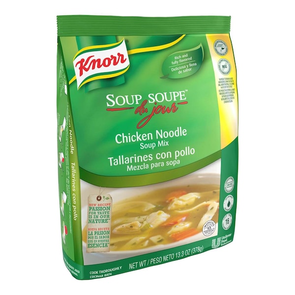 Knorr Knorr Soup Du Jour Chicken Noodle Mix 13.3 oz., PK4 - 84125200