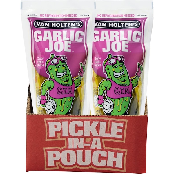 Van Holtens Van Holten's Garlic Joe Pickle Individually Packed In A Pouch, PK12 - 1012GG