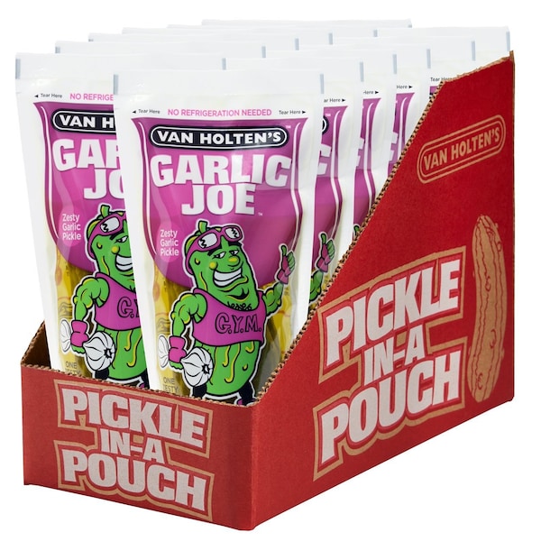 Van Holtens Van Holten's Garlic Joe Pickle Individually Packed In A Pouch, PK12 - 1012GG