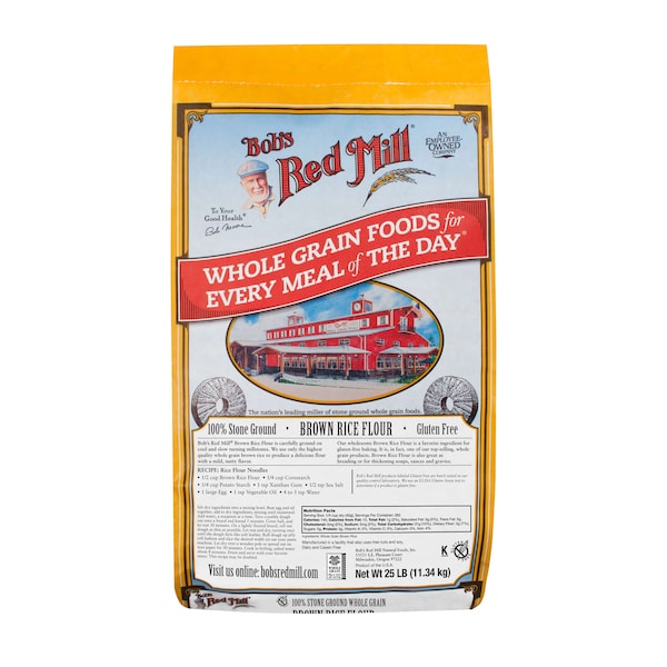 Bobs Red Mill Natural Foods Bob's Red Mill Brown Rice Flour 25lbs - 1460B25