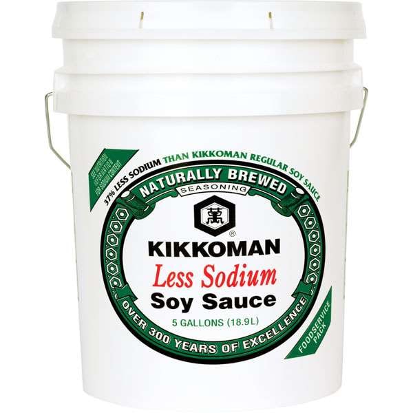 Kikkoman Kikkoman Less Sodium Soy Sauce 5 gal. - 00175
