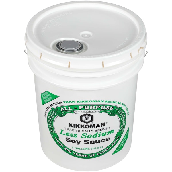 Kikkoman Kikkoman Less Sodium Soy Sauce 5 gal. - 00175