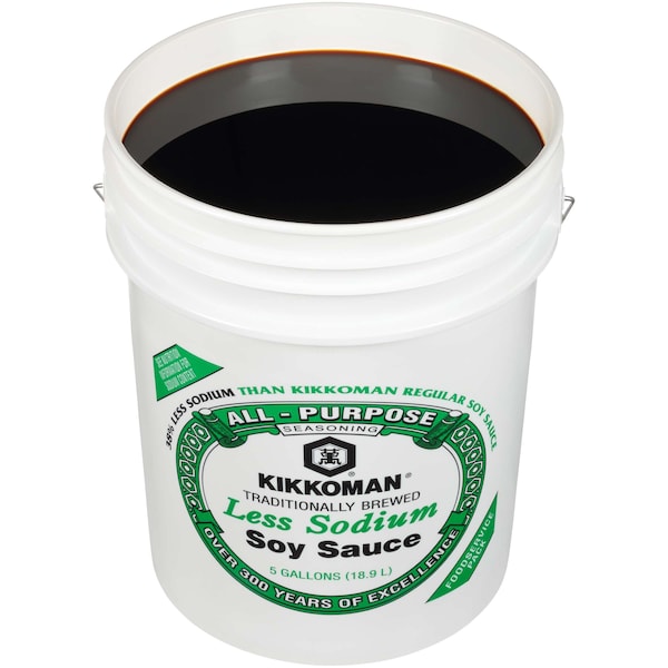 Kikkoman Kikkoman Less Sodium Soy Sauce 5 gal. - 00175