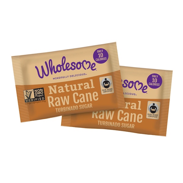 Wholesome Sweetener Wholesome Sweeteners Raw Cane Sugar Packet 2.6g Packet, PK1000 - 44526