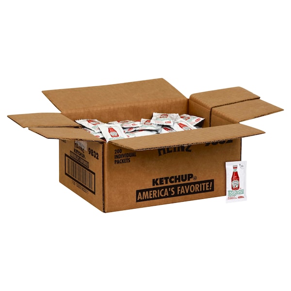 Heinz Heinz Single Serve Ketchup 9g Packet, PK200 - 10013000983201