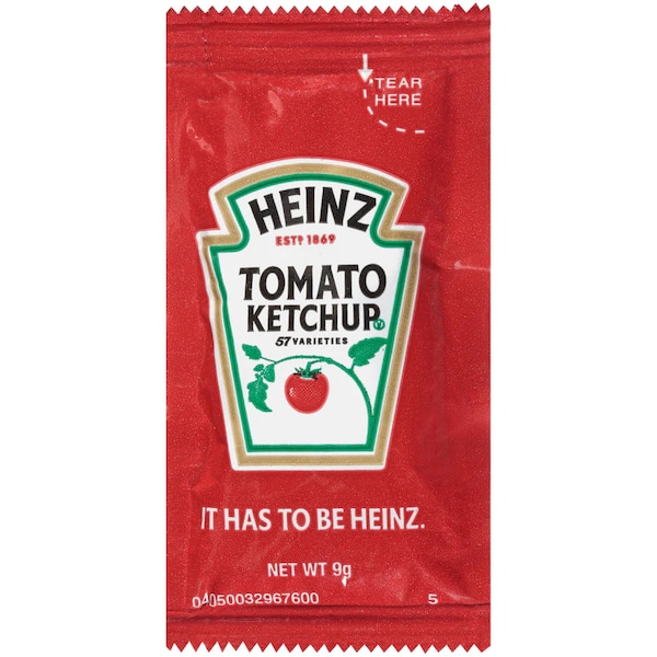 Heinz Heinz Single Serve Ketchup 9g Packet, PK200 - 10013000983201