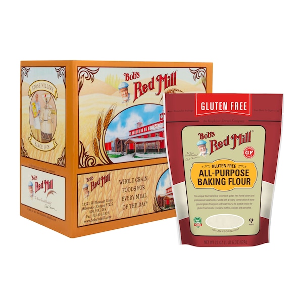 Bobs Red Mill Natural Foods Bob's Red Mill Gluten Free All Purpose Baking Flour 22 oz. Bag, PK4 - 1600S224