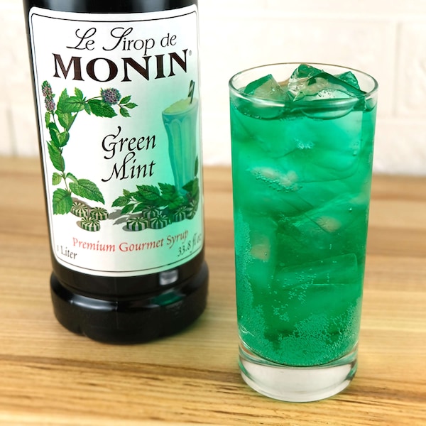 Monin Monin Green Mint Syrup 1 Liter Bottle, PK4 - M-FR021F