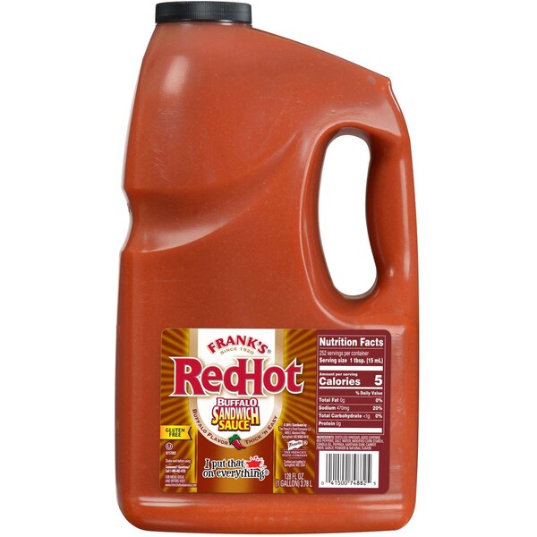 Franks Redhot Frank's Redhot Buffalo Sandwich Sauce 1 gal. Jug, PK2 - 74882