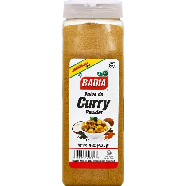 Badia Badia Curry Powder 16 oz. Bottle, PK6 - 00033844905170