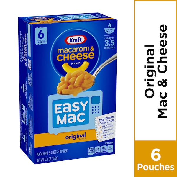 Kraft Kraft Easy Macaroni & Cheese Single Serve 12.9 oz. Box, PK8 - 10021000671486