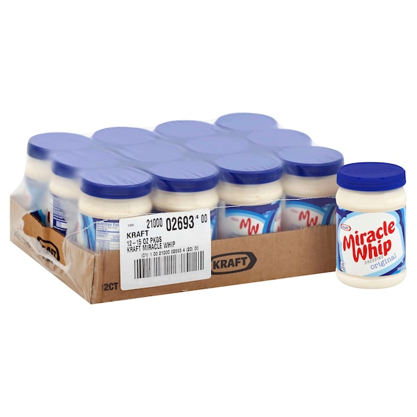 Miracle Whip Miracle Whip Salad Dressing 15 oz. 15 fl. oz., PK12 - 10021000026934