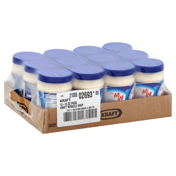 Miracle Whip Miracle Whip Salad Dressing 15 oz. 15 fl. oz., PK12 - 10021000026934