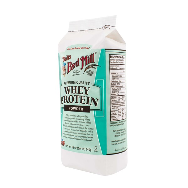 Bobs Red Mill Natural Foods Bob's Red Mill Whey Protein Powder 12 oz. Bag, PK4 - 1289S124