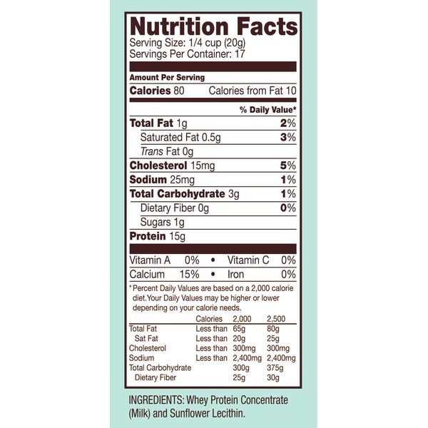 Bobs Red Mill Natural Foods Bob's Red Mill Whey Protein Powder 12 oz. Bag, PK4 - 1289S124