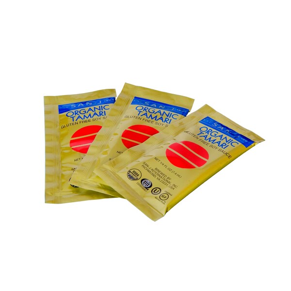 San-J International Organic Tamari Soy Sauce Packets .25 oz., PK200 - 075810001059