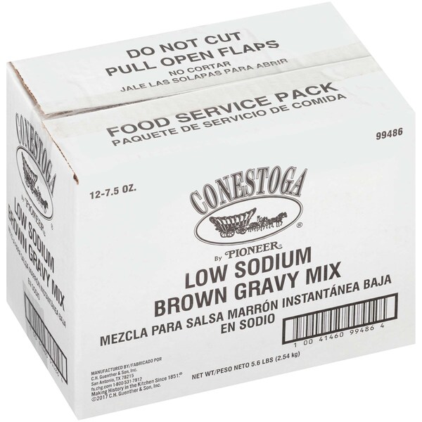 Conestoga Conestoga Low Sodium Brown Gravy Mix, PK12 - 99486