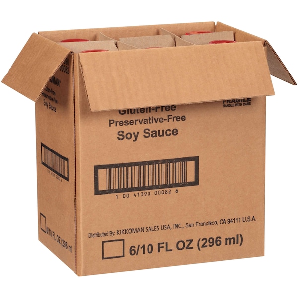 Kikkoman Kikkoman Gluten-Free Soy Sauce 10 oz., PK6 - 00082