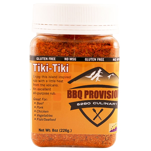 5280 Culinary Chef J's BBQ Provisions Tiki Tiki BBQ Rub 8 oz - TIKI TIKI - 8OZ