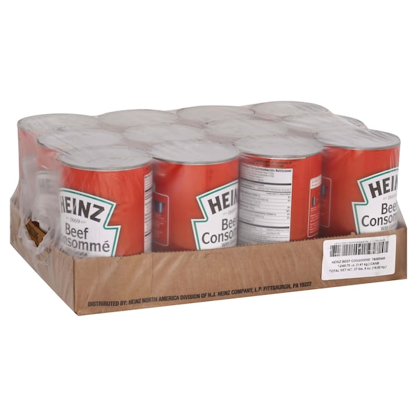 Heinz Heinz Consomm Beef Soup 49.25 oz. Can, PK12 - 10013000498408