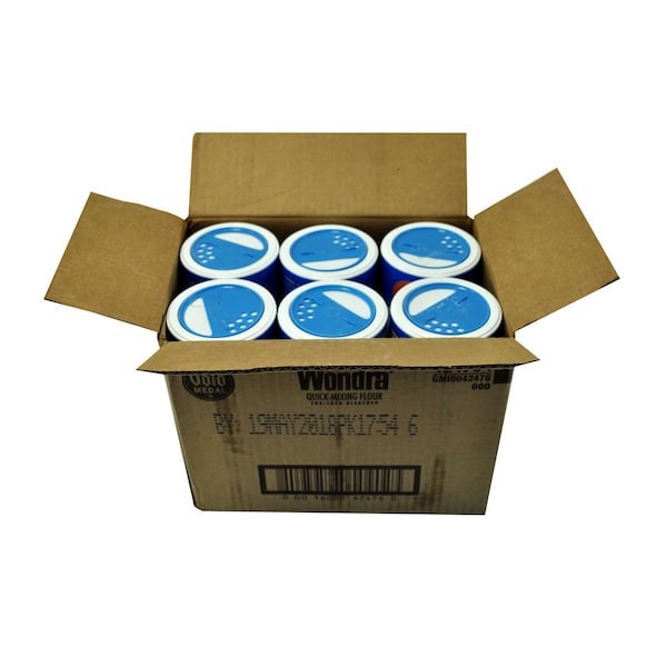 Gold Medal Enriched Bleached AP Quick Mixing Pour N Shake Flour 13.5 oz., PK6 - 16000-42476