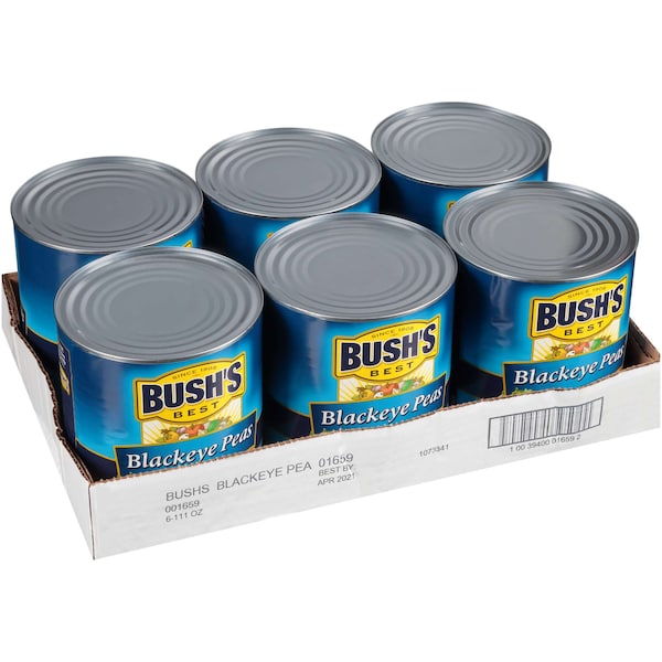 Bushs Best Bush's Best Dry Brine Blackeye Peas No 10 Can, PK6 - 01659