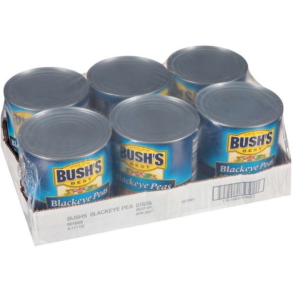Bushs Best Bush's Best Dry Brine Blackeye Peas No 10 Can, PK6 - 01659
