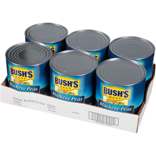 Bushs Best Bush's Best Dry Brine Blackeye Peas No 10 Can, PK6 - 01659