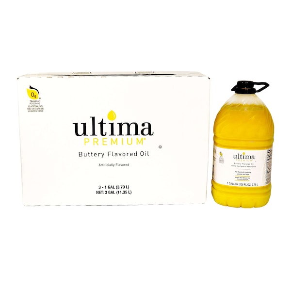 Ultima Premium Buttery Liquid Butter Alternative Oil 1 gal., PK3 - 100087435