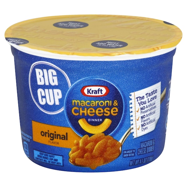 Kraft Kraft Original Easy Macaroni & Cheese 4.1 oz. Extra Large Cup, PK8 - 10021000025760