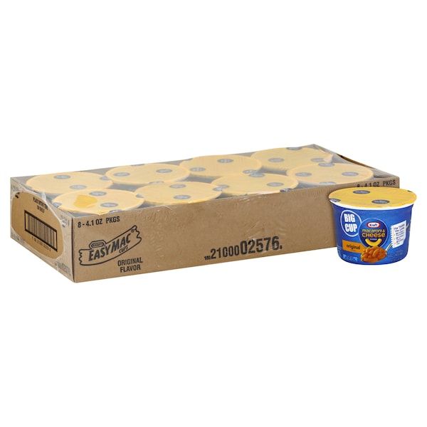 Kraft Kraft Original Easy Macaroni & Cheese 4.1 oz. Extra Large Cup, PK8 - 10021000025760