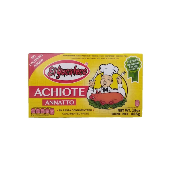 El Yucateco Annatto Paste Block 15 oz., PK12 - 10816493015899