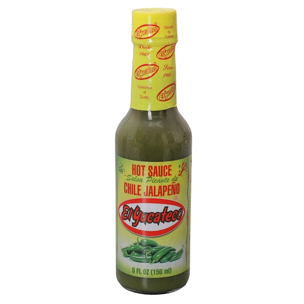 El Yucateco Green Jalapeno Sauce 5 fl. oz., PK12 - 10816493017893