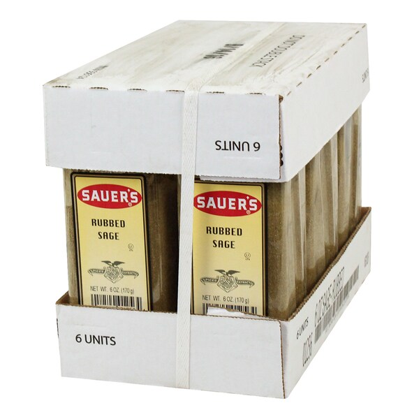 Sauer Sauer Rubbed Sage 6 oz., PK6 - 01256