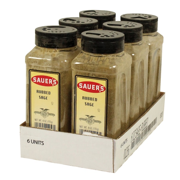 Sauer Sauer Rubbed Sage 6 oz., PK6 - 01256