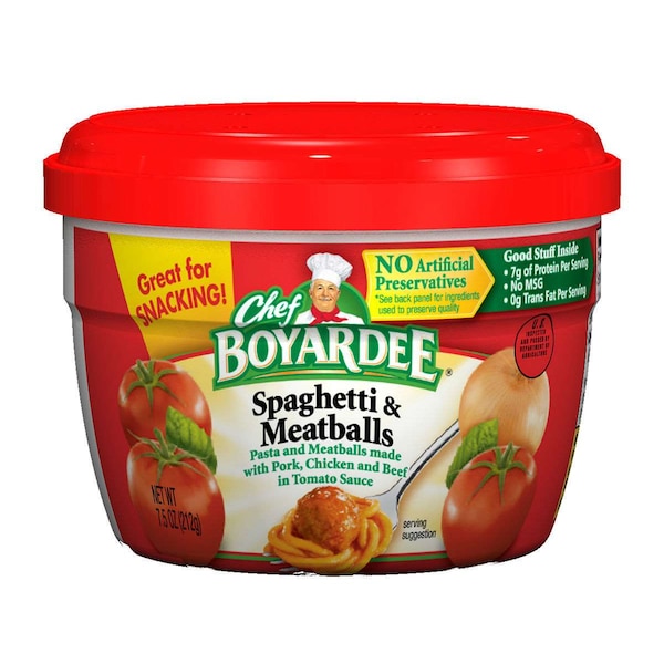Chef Boyardee Chef Boyardee Spaghetti & Meatballs In Tomato Sauce 7.5 oz., PK12 - 6414404717