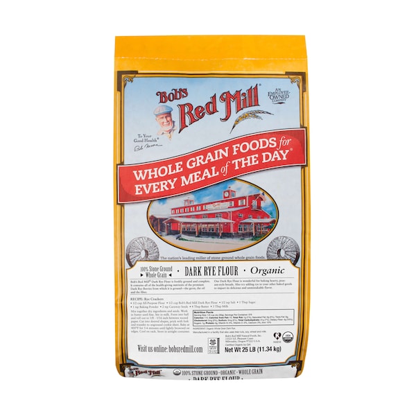 Bobs Red Mill Natural Foods Bob's Red Mill Organic Dark Rye Flour 25lbs - 1476B25