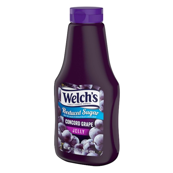 Welchs Welch's Concord Grape Reduced Sugar Squeeze Jelly 17.1 oz., PK12 - WPD50171