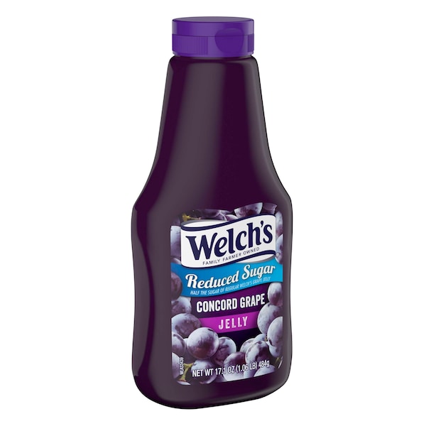 Welchs Welch's Concord Grape Reduced Sugar Squeeze Jelly 17.1 oz., PK12 - WPD50171