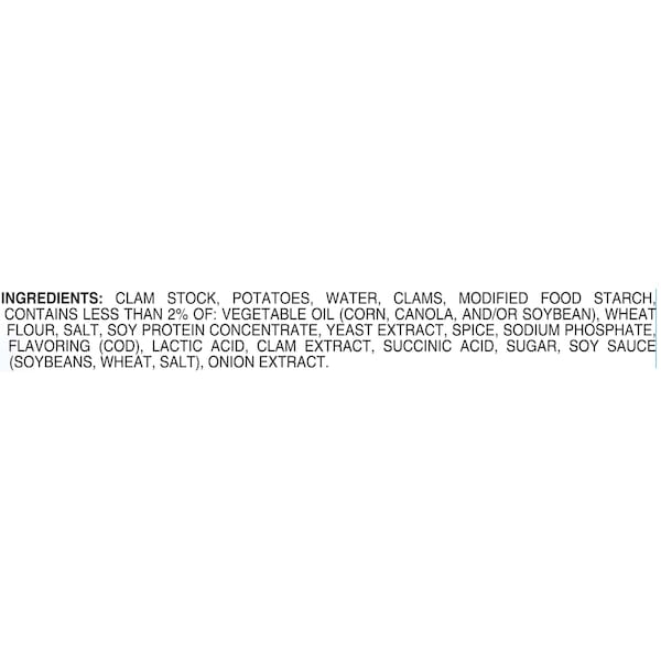 Campbells Condensed Soup Red & White New England Clam Chowder Soup 50 oz., PK12 - 000001366