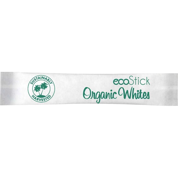 Ecostick Ecostick Single Serve Organic Whites Cane Sugar 2.8g Packet, PK2000 - 83662