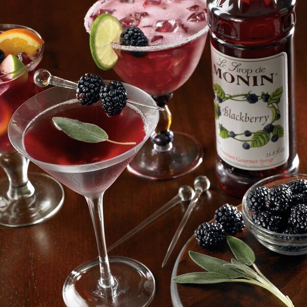 Monin Monin Kosher Blackberry 1 Liter Bottle, PK4 - M-FR006F