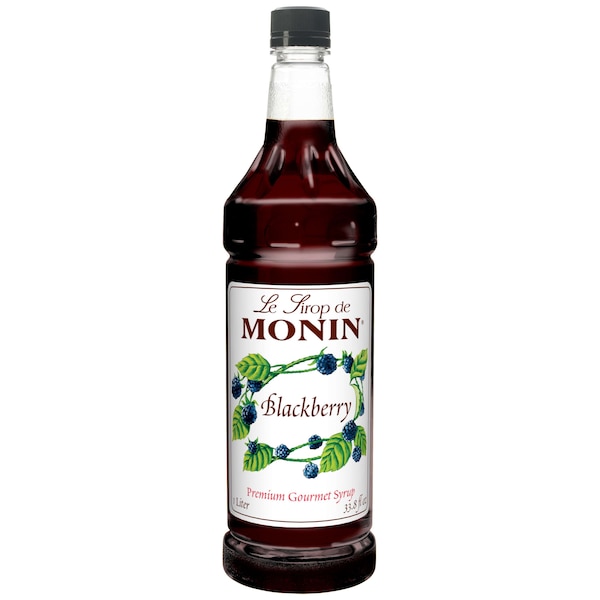 Monin Monin Kosher Blackberry 1 Liter Bottle, PK4 - M-FR006F