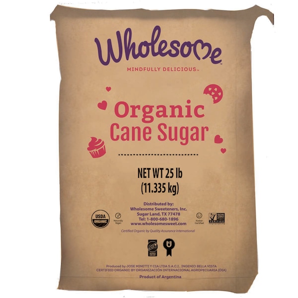 Wholesome Sweetener Wholesome Sweeteners Organic Cane Sugar 25lbs - 45065