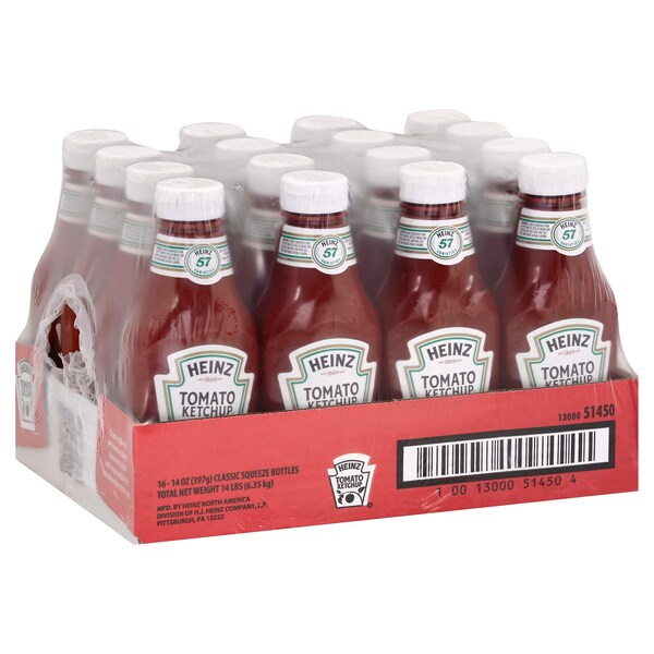 Heinz Heinz Classic Squeeze Ketchup 14 oz., PK16 - 10013000514504